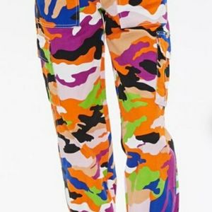 Forever21 Multicolor Camo Cargo Pants